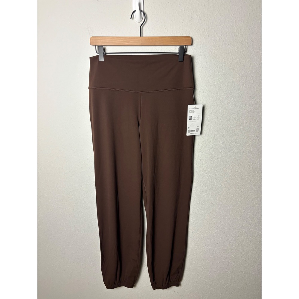 Athleta Transcend Jogger Pants Brown High Rise Yoga Activewear XL NWT